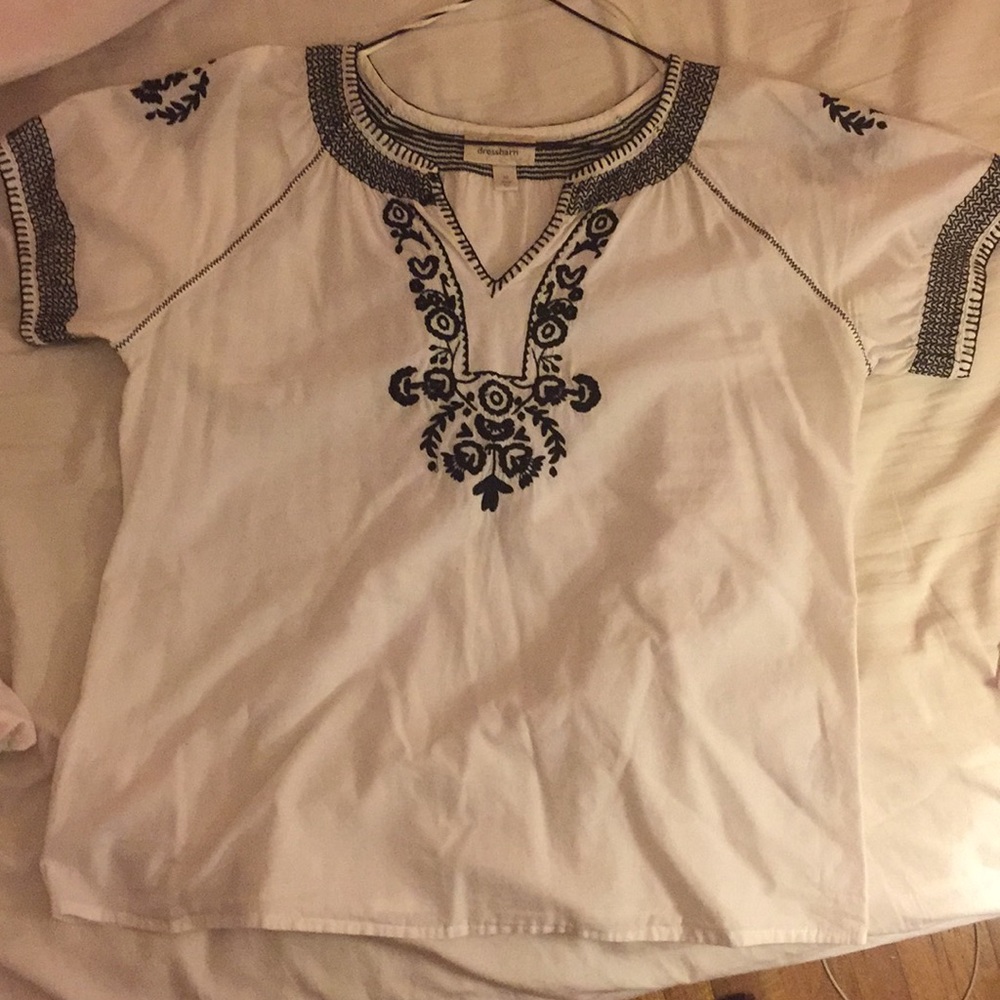 Dress Barn Embroidered Summer Top